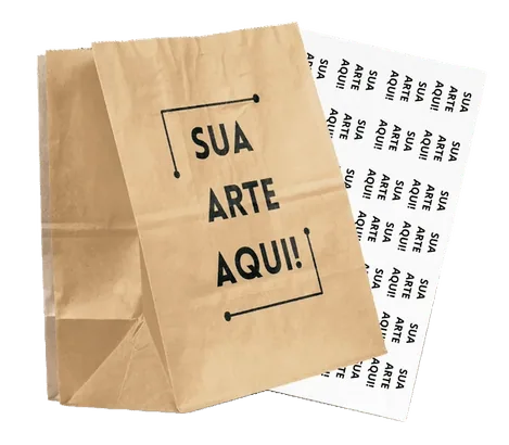 saco de embalagem personalizado para delivery